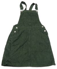 Tmavozelené laclové manšestrové šaty Kylie