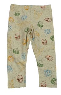 Béžové melírované legíny Primark