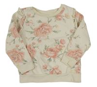 Smetanová květovaná mikina George