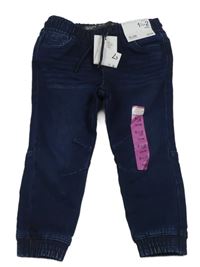 Nové - tmavomodré cuff rifle Denim Co.