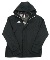 Černá sportovní bunda s kapucí Adidas