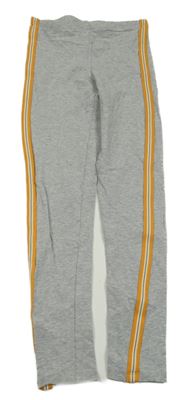 Šedé legíny s pruhem 