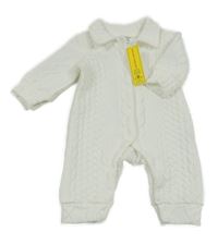 Nové - Bílý overal s 3Dvzorem Shein