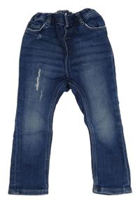 Tmavomodré rifle s prošoupáním H&M