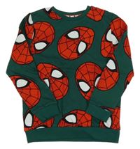 Tmavozelená mikina se Spidermanem George
