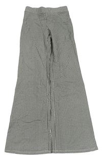Černo-bílé vzorované kalhoty H&M