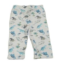 Bílé tepláky s dinosaury Bebe Bonito