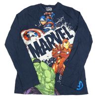 Tmavomodré triko s hrdiny Next