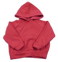 Růžová mikina s kapucí 