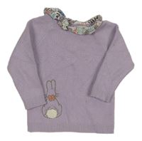 Levandulový svetr Peter Rabbit s volánky M&S