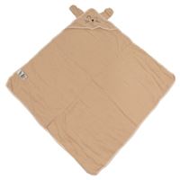 Starorůžová mušelínová osuška se zajíčkem a kapucí George