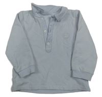 Světlemodrá mikina s límečkem Deolinda