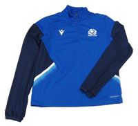 Safírovo-tmavomodrá sportovní mikina s logem Scotland