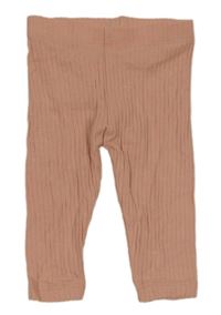 Světlerůžové žebrované legíny F&F