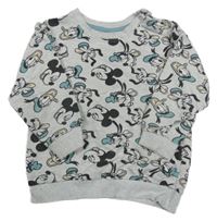 Šedá mikina s Mickeym Disney