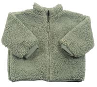Khaki huňatá podšitá bunda Helly Hansen