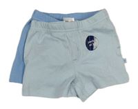 2x - Cargo kraťasy - Světlemodré, modré Mothercare