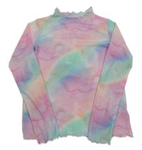 Barevné batikované síťované triko St. Bernard