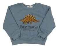 Modrošedá mikina s dinosaurem H&M