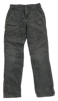 Tmavošedé manšestráky KIABI