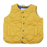 Tnavožlutá prošívaná šusťáková zateplená vesta M&S