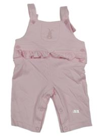 Světlerůžové laclové tepláky se zajíčkem a volánky Amore