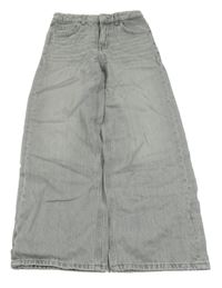 Šedé šisované šiiroké rifle ZARA