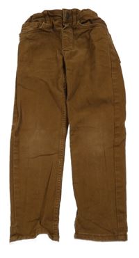 Tmavohnědé relaxed waist rifle H&M