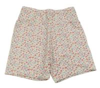 Bílé kytičkované kraťasy LEIGH TUCKER