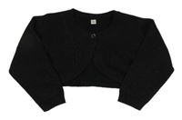 Černé propínací svetrové bolérko se třpytkami Debenhams