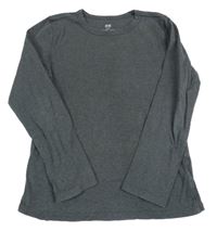 Tmavošedé melírované triko H&M