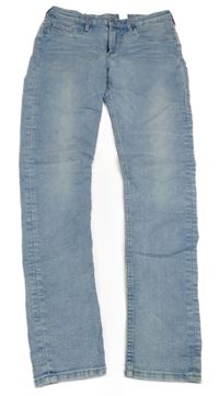 Světlemodré skinny teplákové rifle H&M