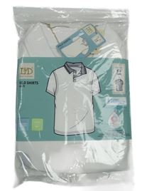 Nové - 2x - Bílé polo tričko L&D