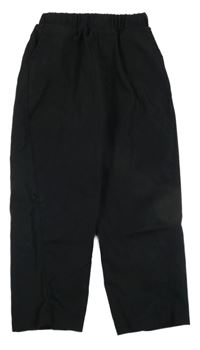 Černé šusťákové kalhoty SHEIN