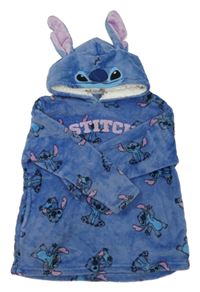 Modrá plyšová domácí mikina se Stitchem a kapucí Disney
