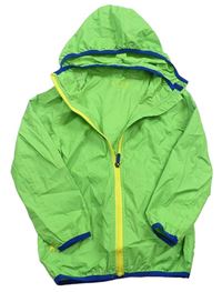 Zelená šusťáková bunda s kapucí Tchibo