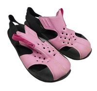 Růžovo-černé ultralehké sandály Nike vel. 32