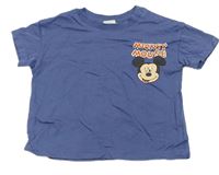Tmavomodré tričko s Mickeym H&M