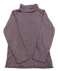 Lilkový puntíkatý žebrovaný rolák Topolino