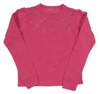 Tmavorůžová mikina s madeirou Zeeman