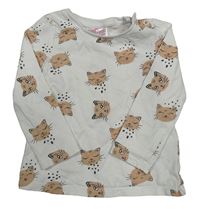 Světlebéžové triko s kočkami So Cute