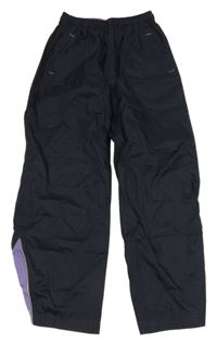 Tmavomodré šusťákové nepromokavé kalhoty Alive