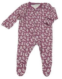 Vínový overal s čísly