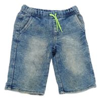 Modré teplákové riflové kraťasy Kiki&Koko