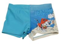 Azurovo-modré nohavičkové plavky s Paw Patrol Nickelodeon