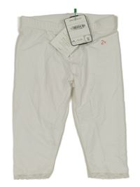 Nové - Bílé capri legíny s krajkou C&A