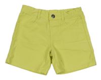 Žluté teplákové riflové kraťasy Kids