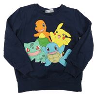 Tmavomodrá mikina s Pokémony