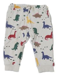 Světlebéžové tepláky s dinosaury H&M
