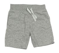 Šedé melírované teplákové kraťasy H&M
